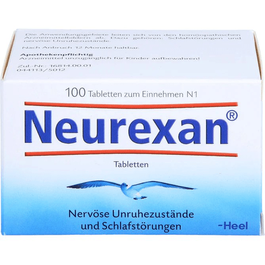 100 Tab Neurexan Heel, Homeopathic remedy for nervousness, stress, insomnia - Maple Wellness Supplements