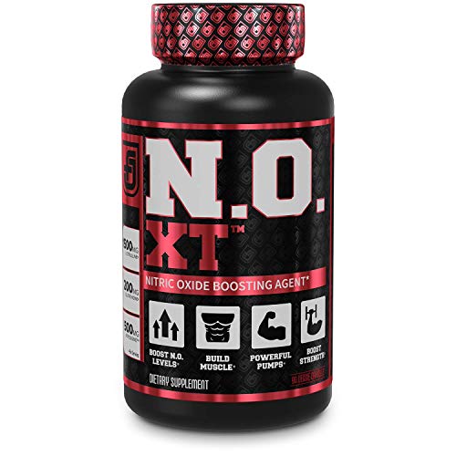 Jacked Factory N.O. XT Nitric Oxide Supplement, Build-XT Muscle Builder, & Androsurge Estrogen Blocker for Men