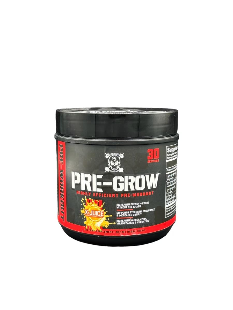 Performance Supplements Pre-Grow Highly Efficient Pre Workout 30 Servings 18.84 OZ (Performance Pop)