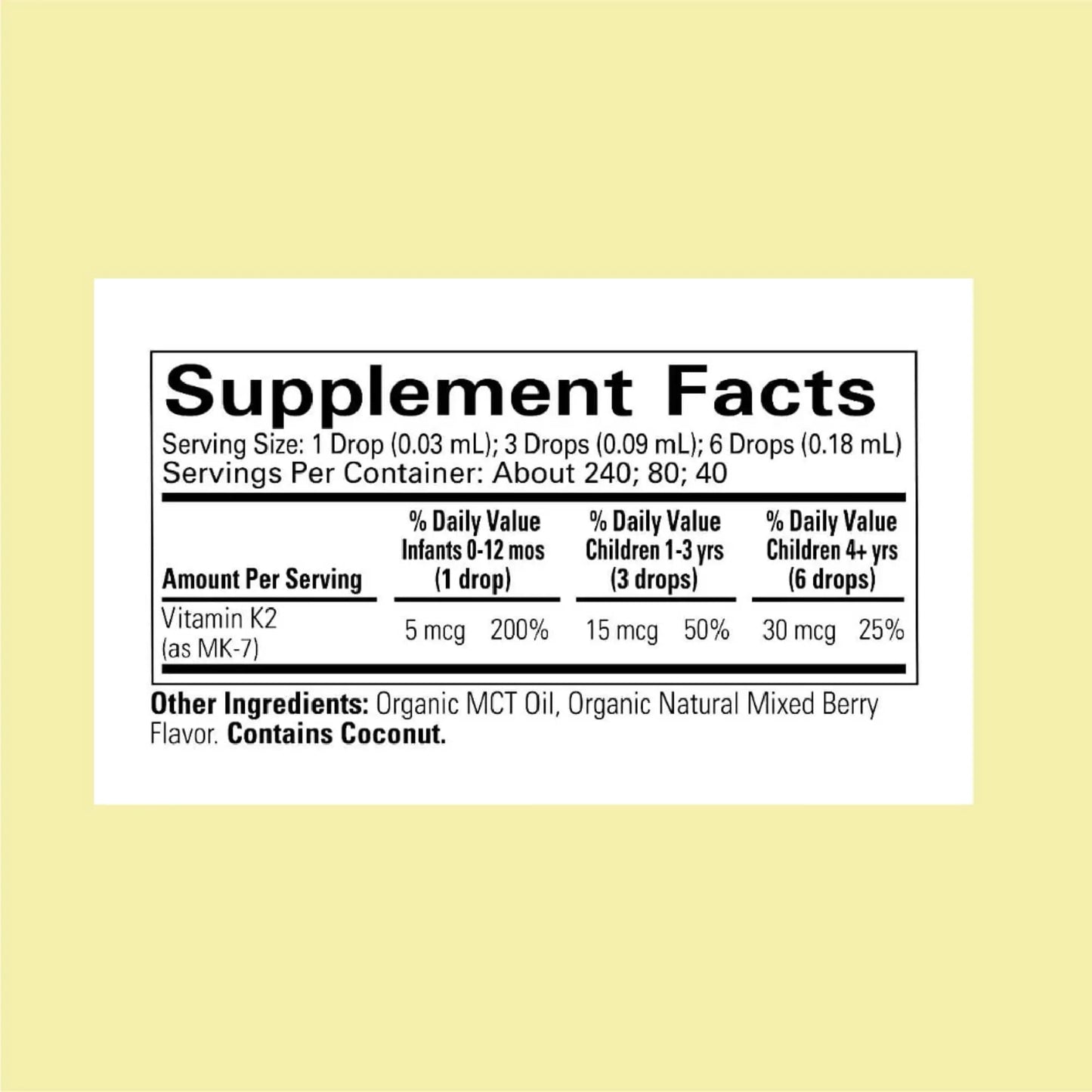 CHILDLIFE Essentials Organic Vitamin K2 Drops - Infant Toddler Baby Vitamin K, K2 Supplement, Vitamin K2 MK7, Liquid K2, Vitamin K Drops CHILDLIFE ESSENTIALSBuy Supplements Australia