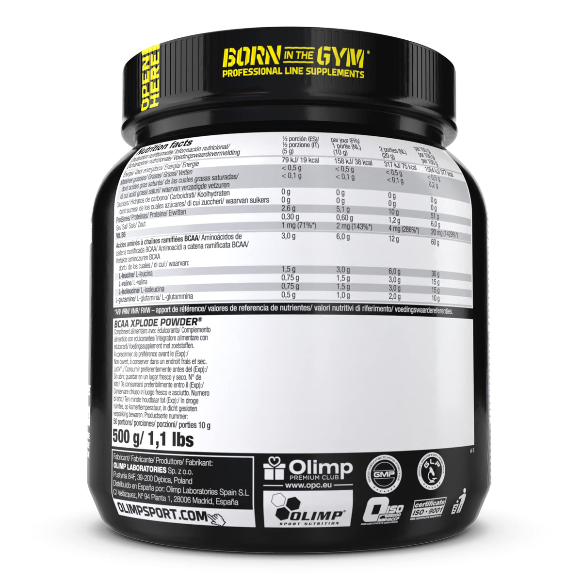 Buy BCAA Xplode Powder - 500 g - Lemon - OmniHealthRx Usa supplements