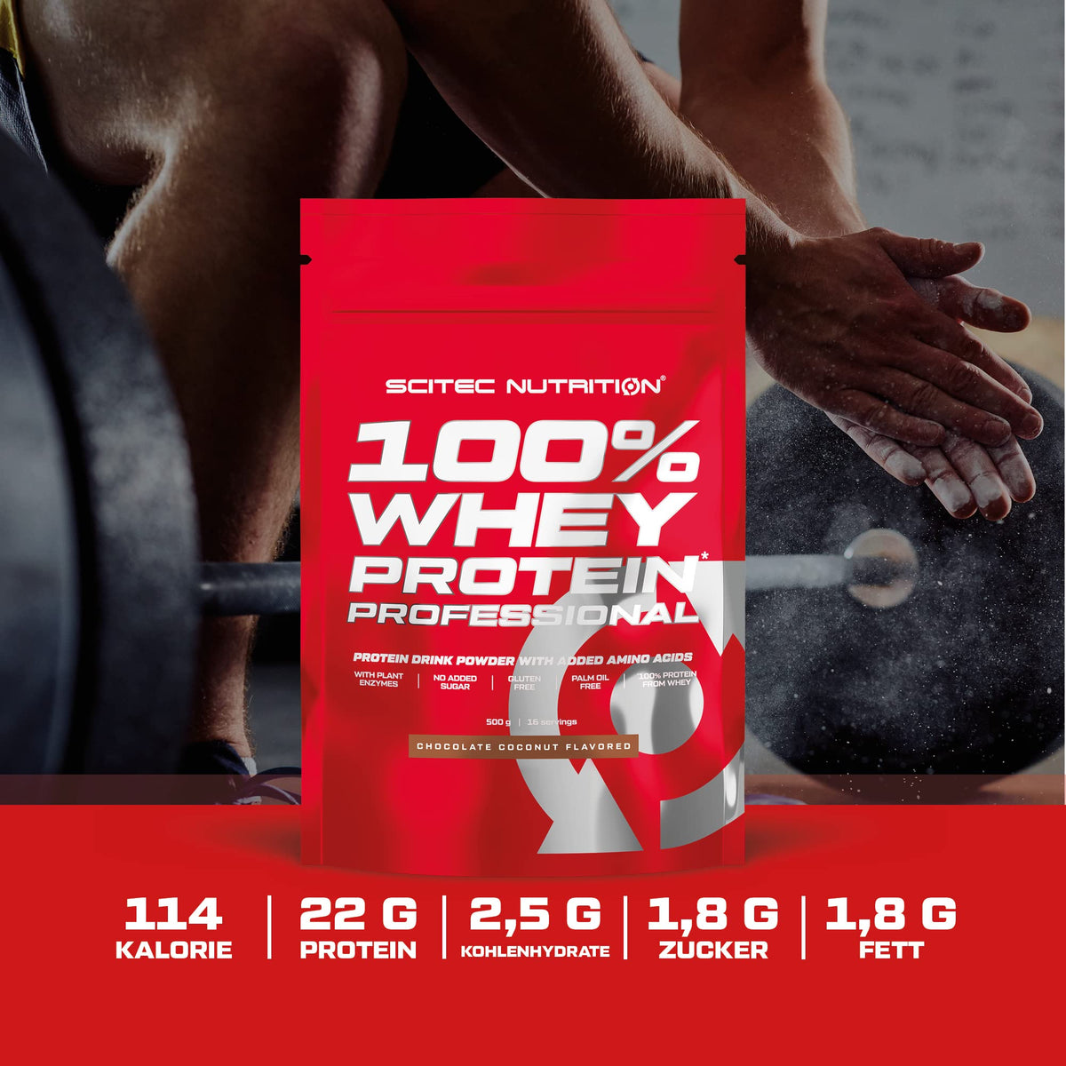 Buy Scitec Nutrition Protein 100% Whey Protein Professional, Chocolate Hazelnut, 500 g | Made from concentrate and isolate - with digestive enzymes and additional amino acids - 500 g, chocolate hazelnut - OmniHealthRx Usa supplements