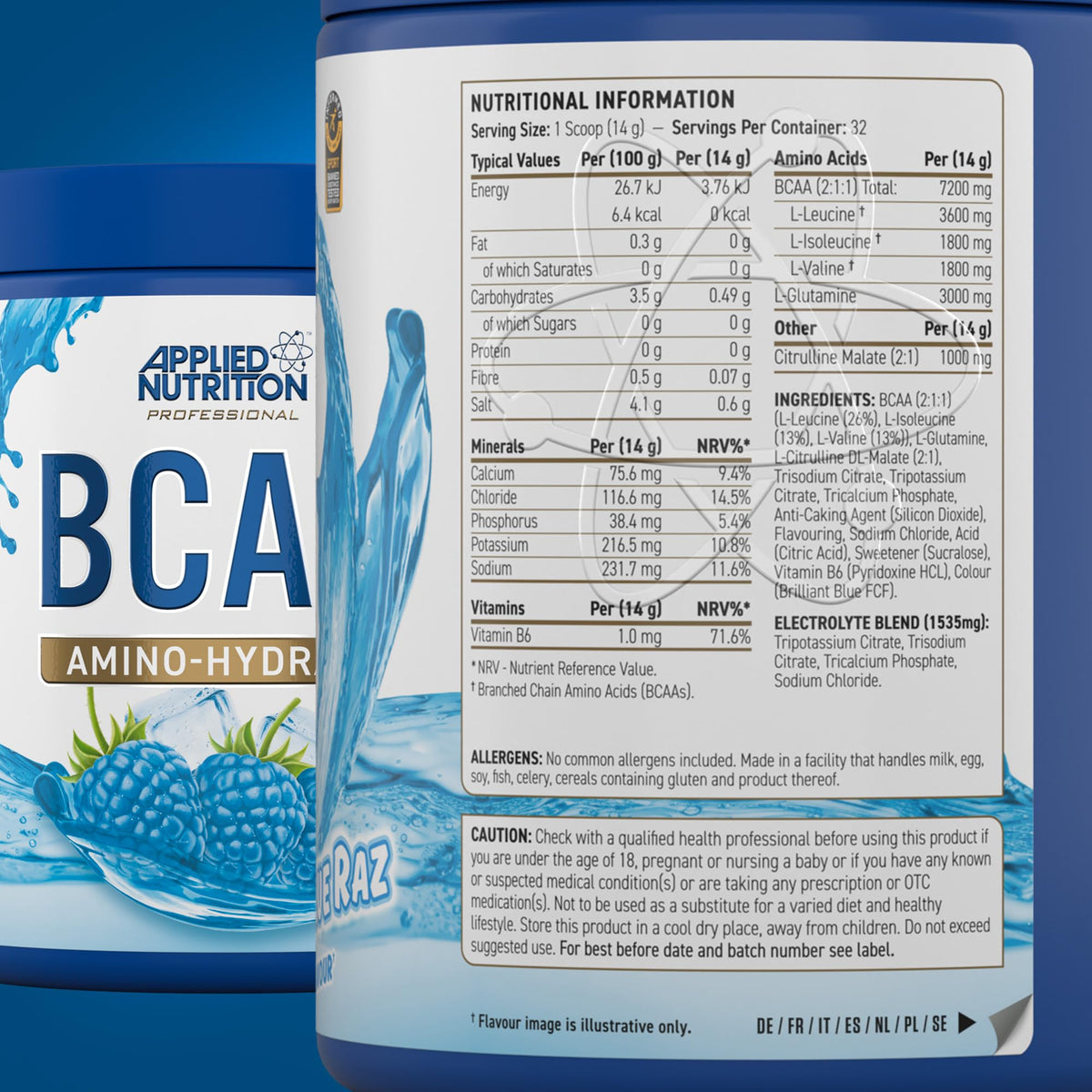 Buy Applied Nutrition BCAA Powder - Dietary Supplement from Bcaas | Branched chain amino acids, amino hydrate intra workout energy drink for regeneration - OmniHealthRx Usa supplements