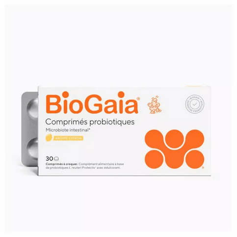Buy BioGaia probiotic chewable tablets - Lemon flavor - OmniHealthRx Usa supplements