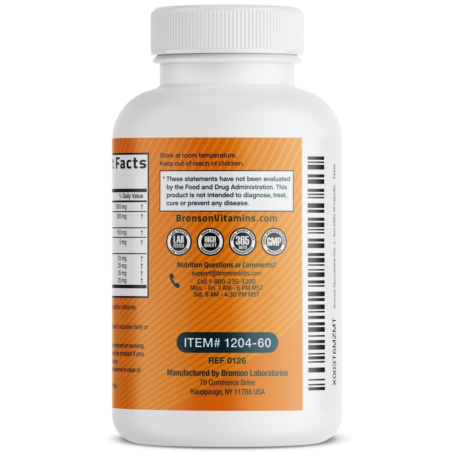 Bronson Glucosamine Chondroitin Turmeric & MSM Advanced Joint & Cartilage Formula, Supports Healthy Joints - Maple Wellness Supplements