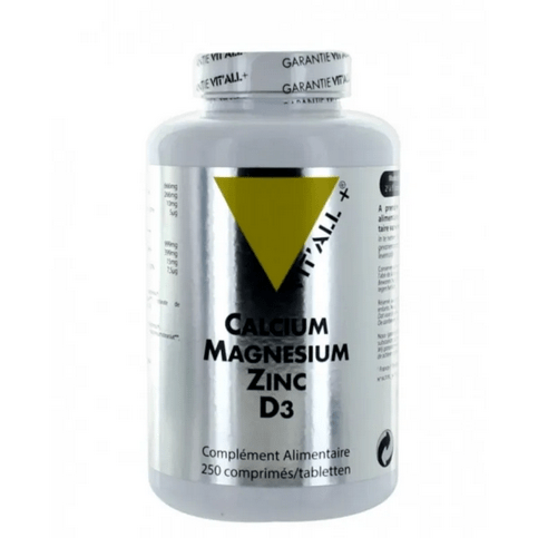 Buy Calcium Magnesium Zinc D3 250 comprimés VIT'ALL+ - OmniHealthRx Usa supplements