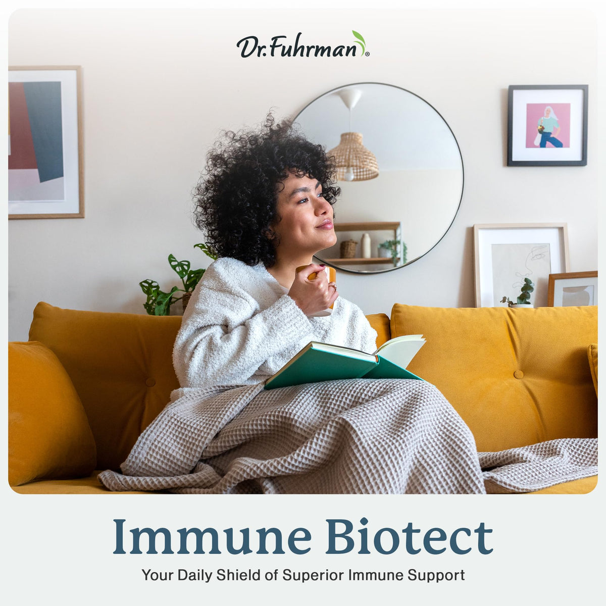 Dr. Fuhrman All Natural Immune Support Supplement | Whole-Food Derived Vitamin for Immunity Defense | Organic Mushrooms, & Berries | Organic Lion’s Mane, Maitake, Reishi, and Elderberry | 120 Caps - Maple Wellness Supplements