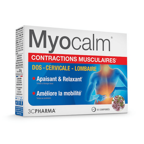 Buy Myocalm : muscles contractions 3C PHARMA - OmniHealthRx Usa supplements