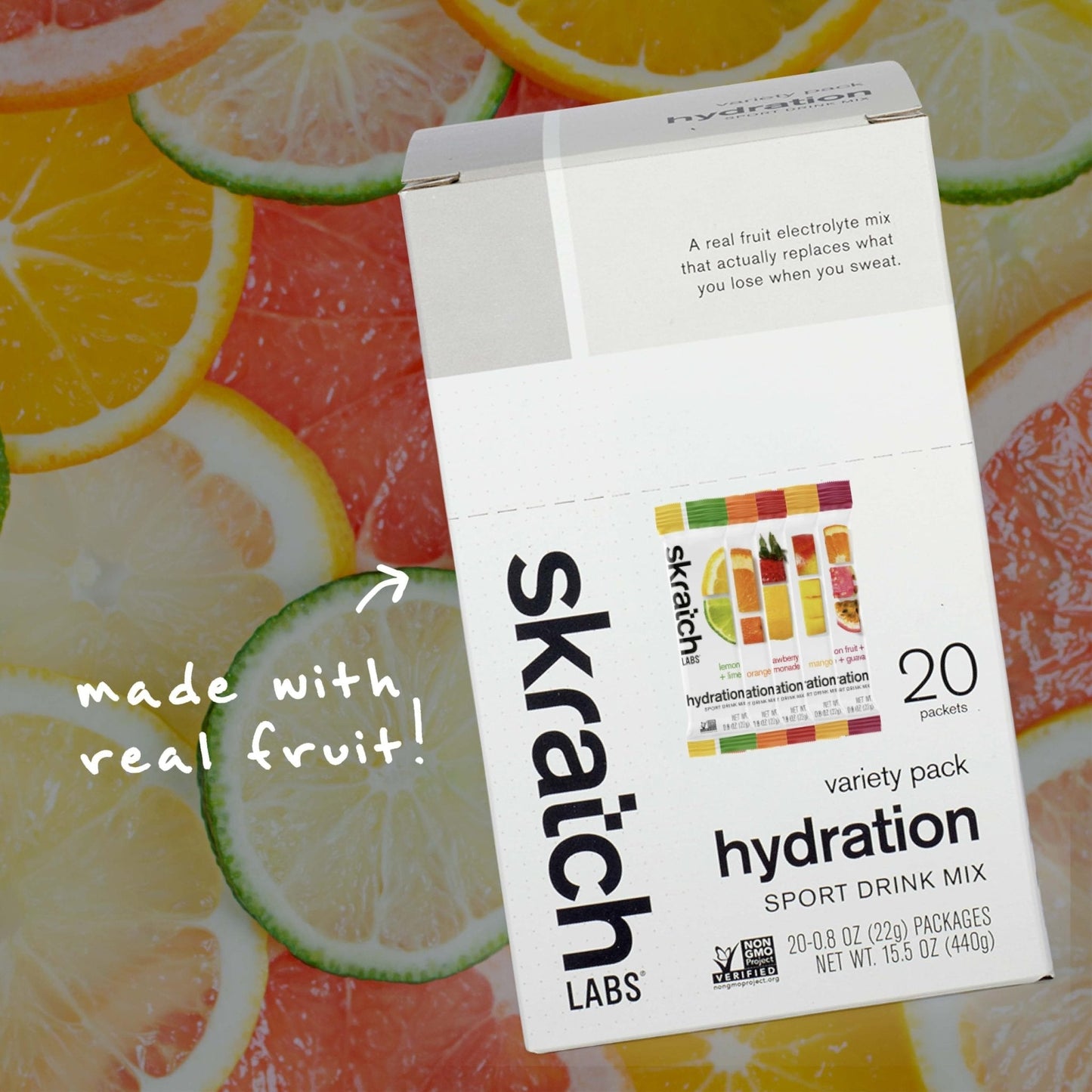 Skratch Labs Hydration Packets - Hydration Drink Mix, Variety Pack (20 Single Serving Packets) - Electrolyte Powder Developed for Athletes and Sports Performance, - Maple Wellness Supplements