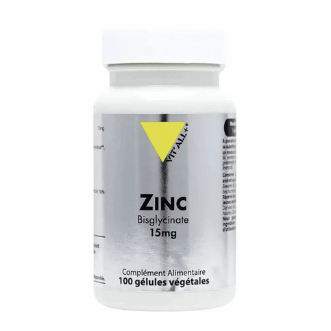 Buy Zinc Bisglycinate 15 mg 100 gélules VIT'ALL+ - OmniHealthRx Usa supplements