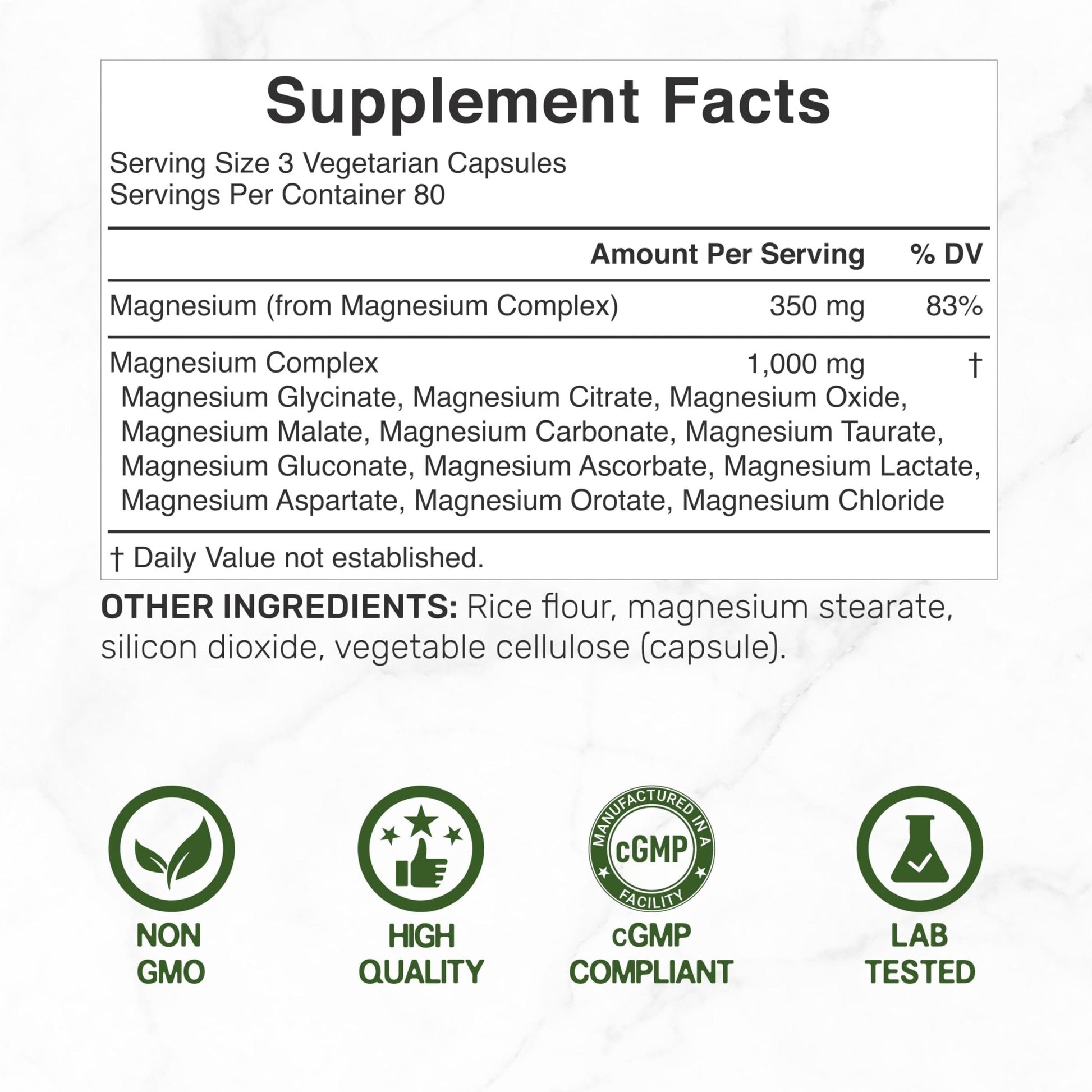 12‑in‑1 Magnesium Complex for Women 1,000 mg, 240 Vegetarian Capsules | Magnesium Glycinate, Citrate, Malate, Taurate, Orotate, Oxide & More | Chelated & Purified for Better Absorption - Maple Wellness Supplements