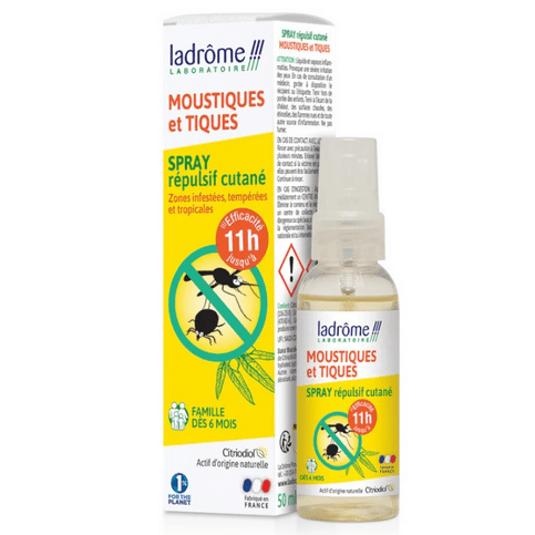 Buy ​2 in 1 repellent spray: mosquitoes and ticks LADROME - OmniHealthRx Usa supplements