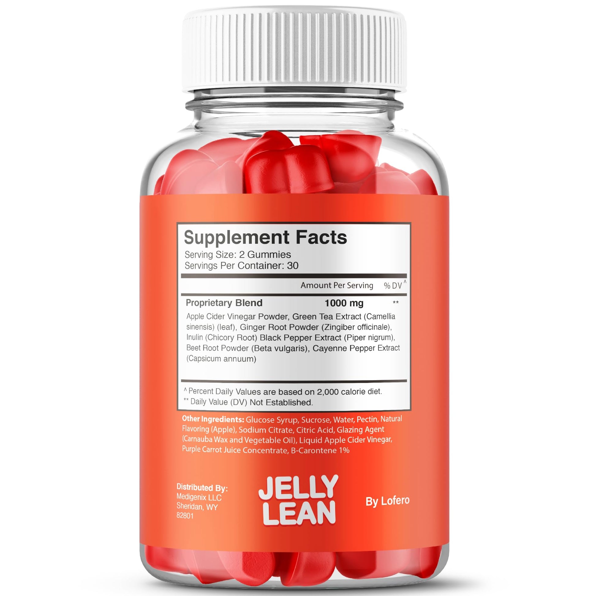 (2 Pack) Jelly Lean Gummies, JellyLean Gummys Loss Support Formula, Premium All-Natural Ingredients Advanced Maximum Strength for Overall Health & Wellness Supplement - Maple Wellness Supplements