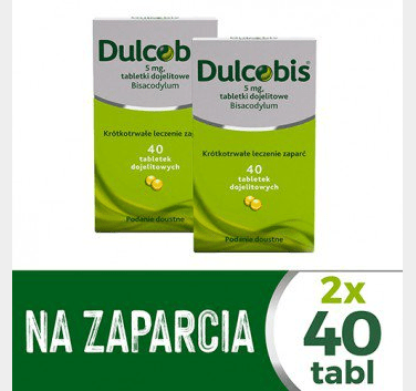 2X 40 DULCOBIS 5 mg, 40 gastro-resistant tablets. Constipation Relief. Fast action - Maple Wellness Supplements