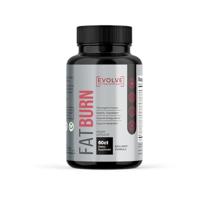 Evolve Nutraceuticals Fat Burner, Weight Loss Supplement, Energy Booster - Green Tea Extract