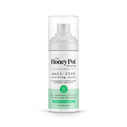 The Honey Pot Company - Feminine Anti-Itch Spray -at Home or On The Go Medicated Spray