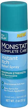 Monistat Complete Care Instant Itch Relief Spray - 2 oz, Pack of 6