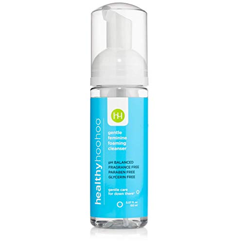 healthy hoohoo Gentle Feminine Foaming Cleanser - All Natural, Paraben- and Fragrance-free (5 fl oz)