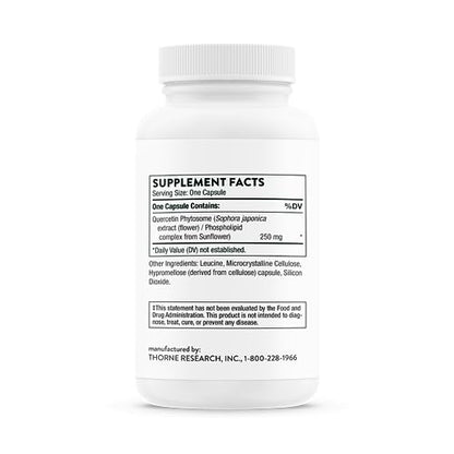 THORNE Quercetin Phytosome - Exclusive Phytosome Complex for Immune Health THORNEBuy Supplements Australia