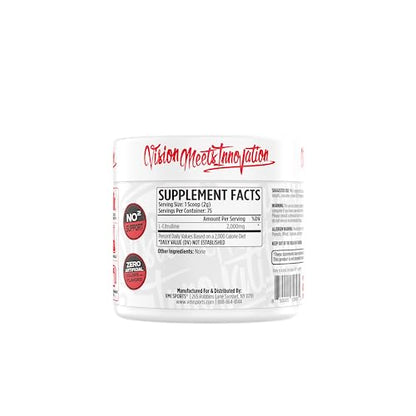 VMI Sports Citrulline Unflavored Powder Pure L-Citrulline | Promote Nitric Oxide Muscle Pumps | 2 g per Serving – 75 Servings