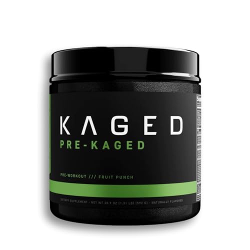 Kaged Original Pre-Workout Powder | Fruit Punch | Pre Formulated with Creatine, Beta Alanine, Pure Caffeine | 20 Servings