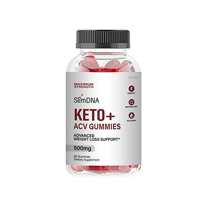 kivus Slim DNA Keto Gummies - Slim DNA Keto + ACV Gummies (Single, 60 Gummies)