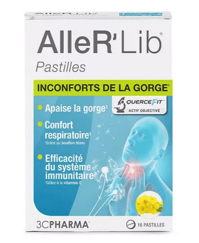 Buy ​3C PHARMA - Aller'Lib Pastilles à Sucer : Respiratory Comfort Lozenges 16 Pastilles - OmniHealthRx Usa supplements