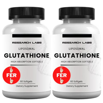 Research Labs Liposomal Glutathione Supplement w/Gluta-IV™, 100x Enhanced Absorption