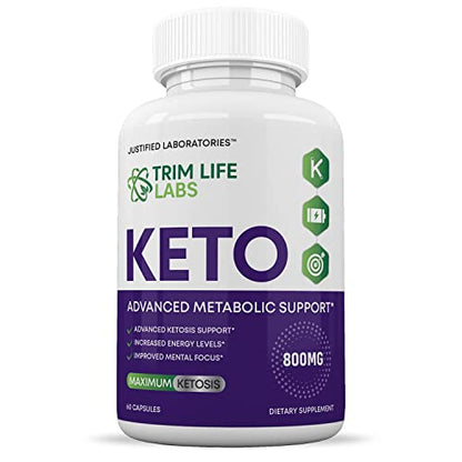 (2 Pack) Trim Life Labs Keto Pills Includes Apple Cider Vinegar Patented goBHB Justified LaboratoriesBuy Supplements Australia