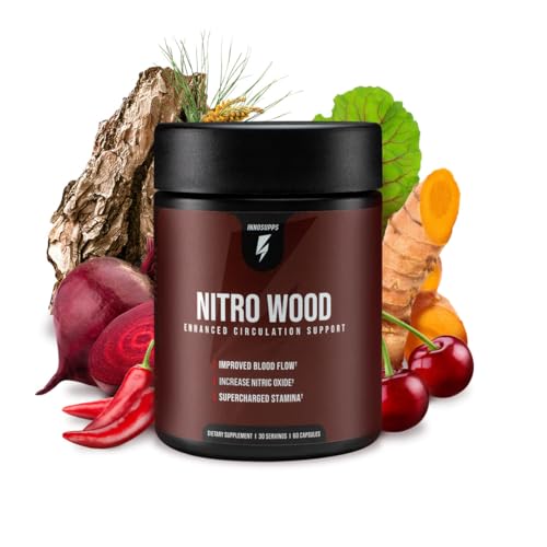 Choi Moid Bundle LED Light Key Chain + Nitro Wood Enhanced Circulation Nitric Oxide 60 Count