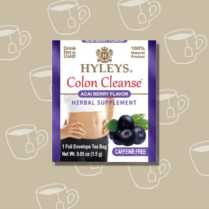 Hyleys Colon Cleanse Tea Acai Berry Flavor - 25 Tea Bags (12 Pack - 300 Tea Bags Total) HYLEYSBuy Supplements Australia