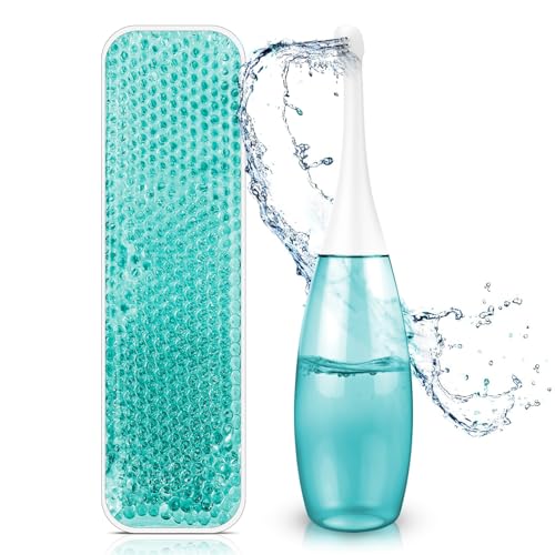 Peri Bottle Postpartum Portable Bidet - Perineal Bottle with 1 Ice Pack, Upside Down Squirt Bottle