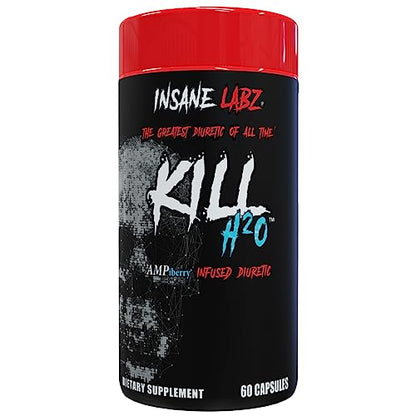 Insane Labz Kill H20, AMPiberry Infused Diuretic, Reduce Water Retention and Bloating Relief