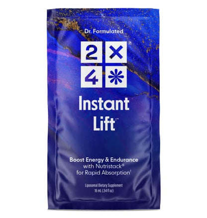 2X4 Instant Lift Pre-Workout, Non-GMO, Sugar Free, Dairy Free, Orange Burst, 16 Single Serve Packets, 0.5 Fl Oz Each