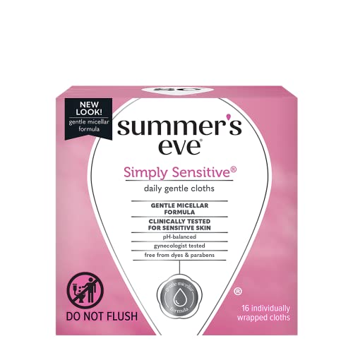 Summer's Eve Cleansing Cloth Simply Sensitive, 3 Count Summer's EveBuy Supplements Australia