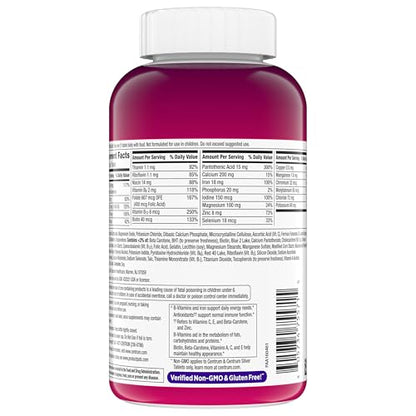 Centrum Multivitamin Tablet for Women, Multivitamin/Multimineral Supplement with Iron, Vitamin D3, B Vitamins and Antioxidant Vitamins C and E CentrumBuy Supplements Australia