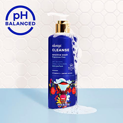 Always Cleanse Feminine Intimate Wash For Women, Ph Balanced For Sensitive Skin, Fragrance-Free AlwaysBuy Supplements Australia