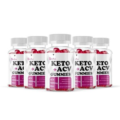 (Official 5 PACK) ProFast Keto ACV Gummies, Pro Fast Keto ACV Gummies Advanced Weight