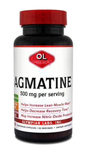 Olympian Labs Agmatine 500 mg per Serving, 60 Vegetarian Capsules