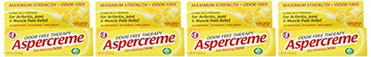 Aspercreme Maximum Strength Pain Relief Cream with Aloe 3 oz. (Pack of 4) for Arthritis Joint & Muscle Pain AspercremeBuy Supplements Australia