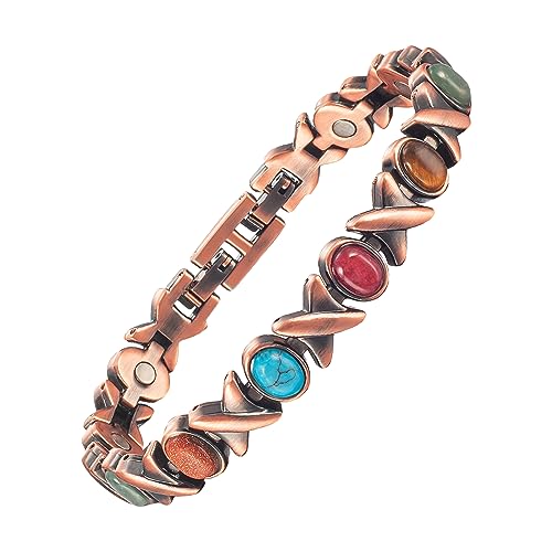 MagVIVACE Copper Anklet for Women for Arthritis and Joint, Magnetic Therapy Ankle Bracelet, Jewelry Gift