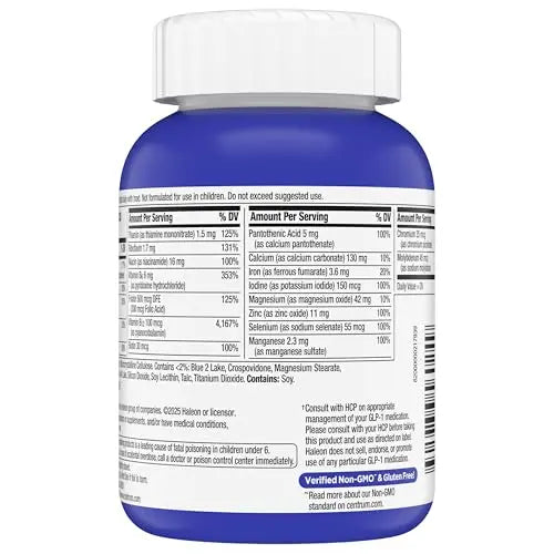 Centrum Nutrient Replenish GLP-1 Nutrition Support Multivitamin for Whole Body Health and Appearance - 180 Tablets, 6 Month Supply CentrumBuy Supplements Australia