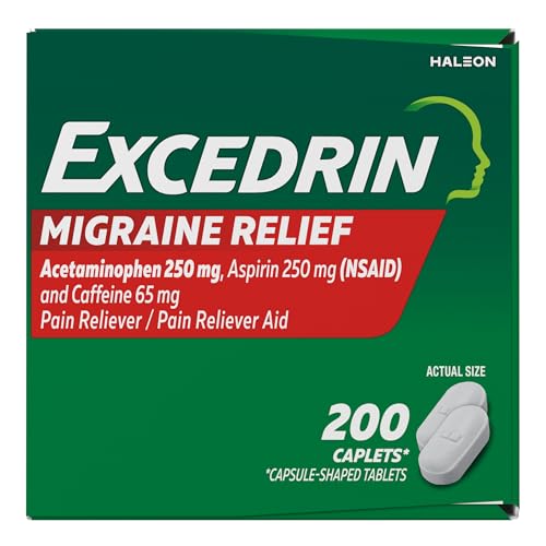 Excedrin Migraine Relief Caplets to Alleviate Migraine Symptoms - 200 Count ExcedrinBuy Supplements Australia