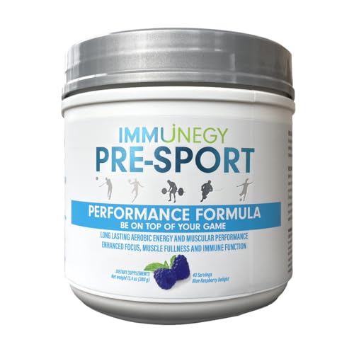 IMMUNEGY - PRE-Sport Performance Pre-Workout Formula (Blue Raspberry Delight)