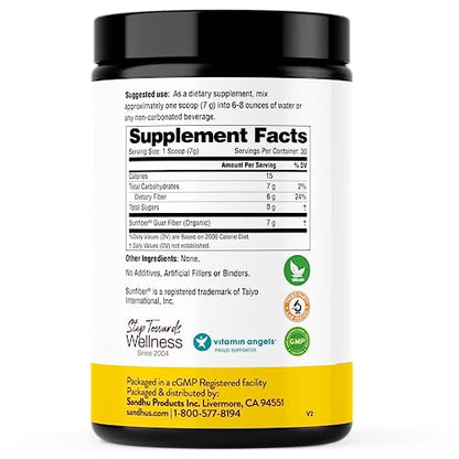 Sandhu's Prebiotic Fiber Supplement Powder –30 Servings- SunFiber® –Low FODMAP Sandhu'sBuy Supplements Australia