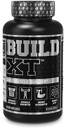 Jacked Factory N.O. XT Nitric Oxide Supplement, Build-XT Muscle Builder, & Androsurge Estrogen Blocker for Men