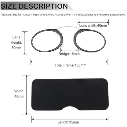 COVESATO Mini Armless Reading Glasses for Men Women Slim Thin Clip on Nose Readers COVESATOBuy Supplements Australia