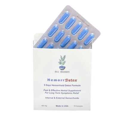 '-5-Day 15 Capsules, Fast & Long-Term Relief, Natual Herbs Formula Remedy, Address Root Causes of Hemorrhoids. - Maple Wellness Supplements