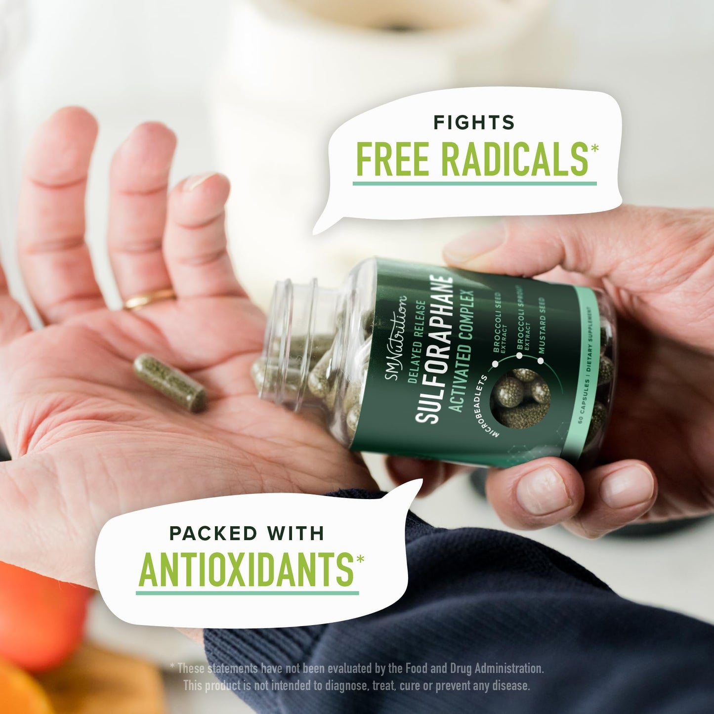 50MG Sulforaphane Supplement from Broccoli Sprouts | NRF2 Activation, Cellular Health & Immune Support | Glucoraphanin, Myrosinase & Antioxidants | Third-Party Tested - Maple Wellness Supplements
