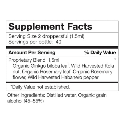 Brain Formula 2 oz. - Vegan and Wild-Harvested | Stimulates Circulation and and Improved Dr. Schulze'sBuy Supplements Australia